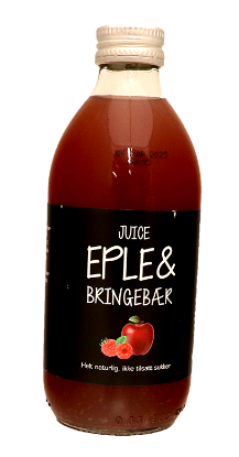 Juice Eple & Bringebær 33cl