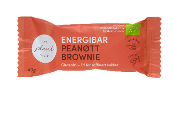 Energibar Peanøtt Brownie 40g