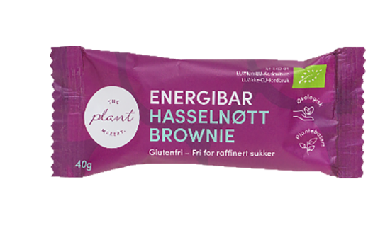 Energibar Hasselnøtt Brownie 40g