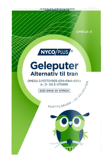 Nycoplus Geleputer Omega-3 60stk