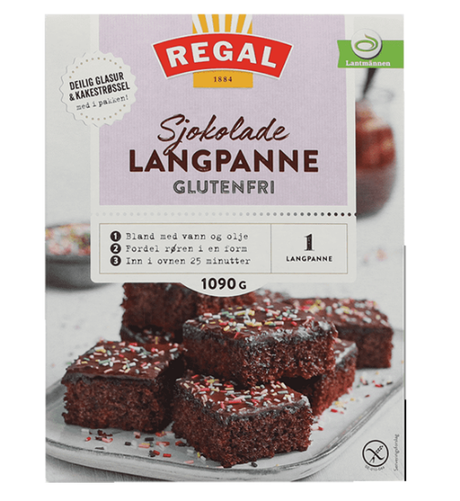 Sjokoladekake Glutenfri 1090g