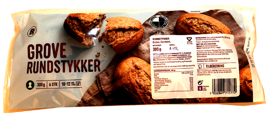 Grove Rundstykker 6pk 300g