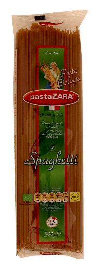 Zara Spaghetti Økologisk Fullkorn 500g
