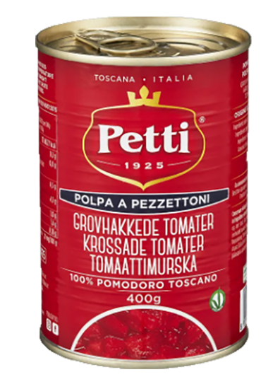 Petti Grovhakkede Tomater 400g