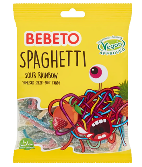 Bebeto Rainbow Spaghetti 80g
