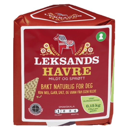 Leksand Knekkebrød Havre 200g