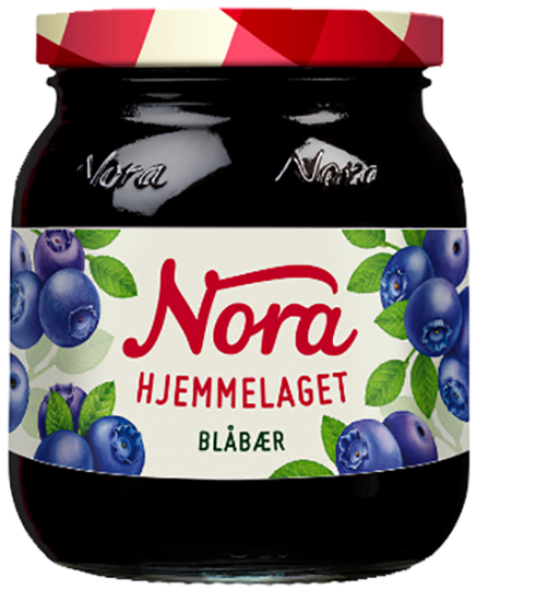 Nora Hjemmelaget Blåbærsyltetøy 400g