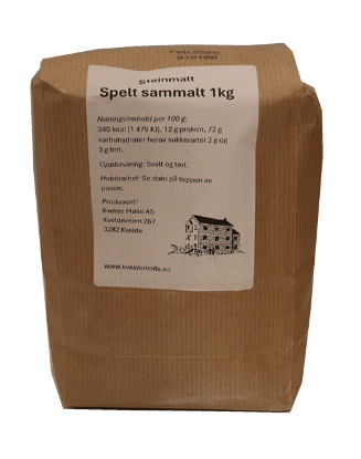 Steimalt Spelt  Sammalt Kvelde Mølle 1kg