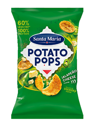 Santa Maria Potato Pop Jalapeno Cheese 100G
