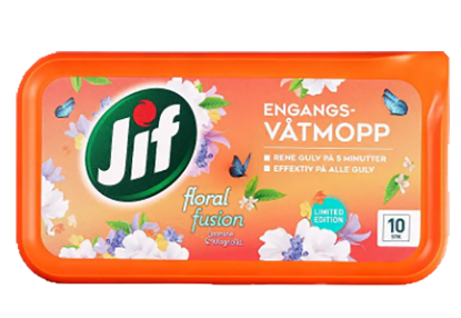 Engangsvåtmopp Floral Fusion 10stk