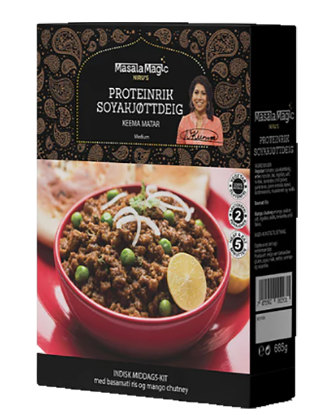 Proteinrik Soyakjøttdeig Masala Magic 685g