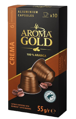 Aroma Gold Crema 10Kapsler