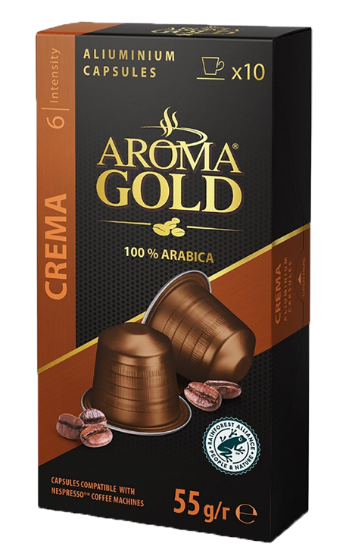 Aroma Gold Crema 10Kapsler