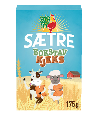 Sætre Bokstavkjeks 175g