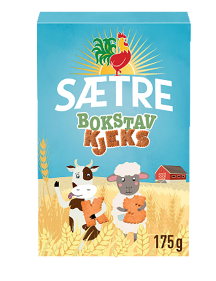 Sætre Bokstavkjeks 175g