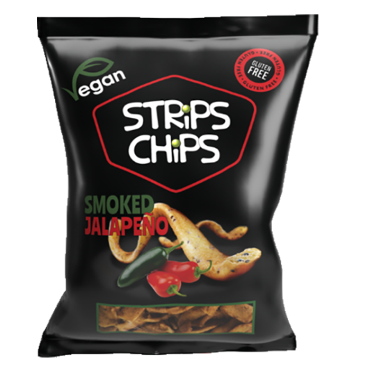 Strips Chips Smoked Jalapeno 80g
