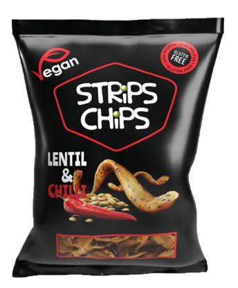 Strips Chips Lentil & Chili 80g