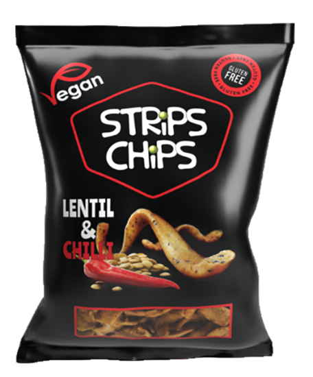 Strips Chips Lentil & Chili 80g