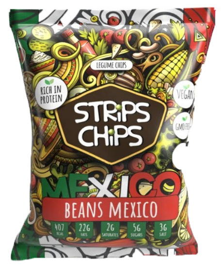 Strips Chips Beans Mexico 90g