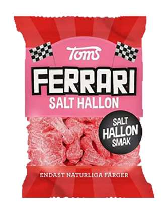 Mini Ferrari Salt Hallon 80g