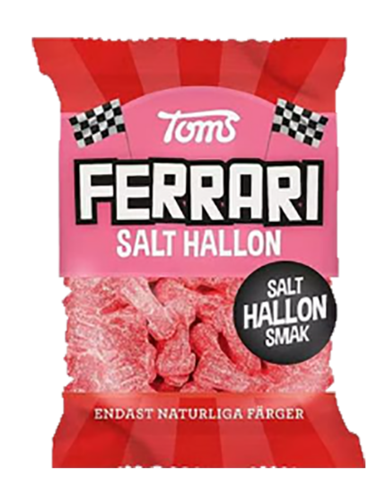 Mini Ferrari Salt Hallon 80g