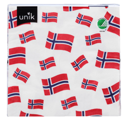 Unik Lunsjservietter 17.mai 20stk