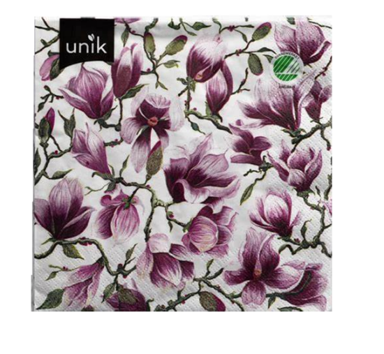 Unik Lunsjservietter Blomster 20stk