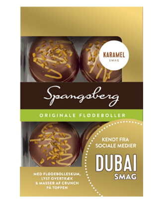 Fløteboller Dubaismak Karamell 124g