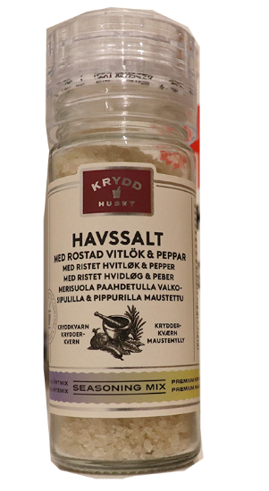 Havsalt m/Hvitløk Og Pepper 95g