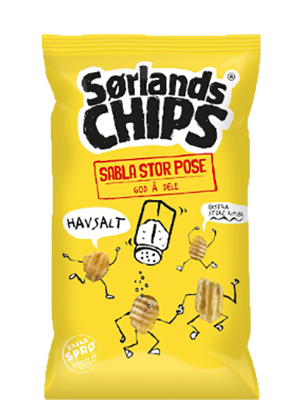 Sørlandschips Rifla Havsalt 300g