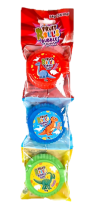 Fruit Rolls Bubble Gum 3x18g