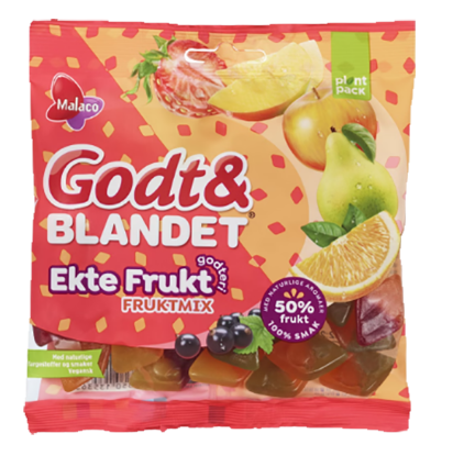 Godt & Blandet Ekte Frukt 140g