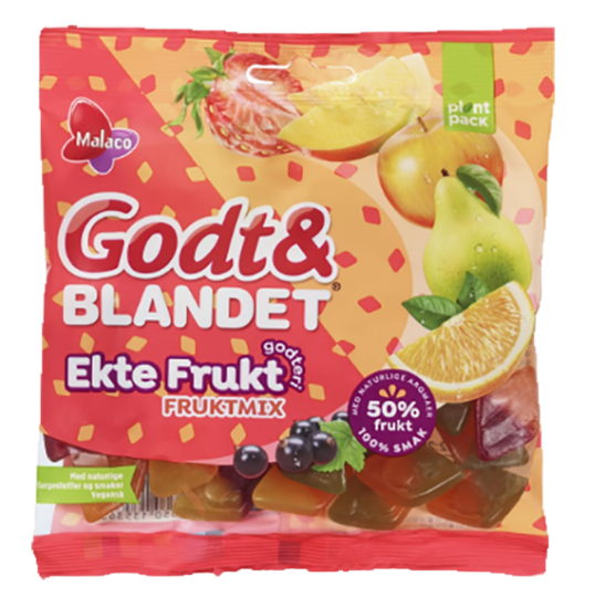 Godt & Blandet Ekte Frukt 140g