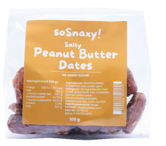 Salty Peanut Butter Dates 100g