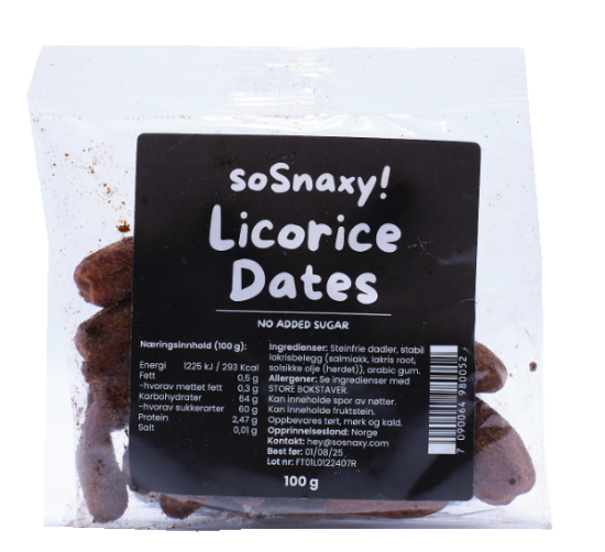 Licorice Dates 100g