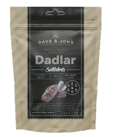 Dadlar Saltlakris 125g