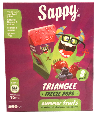 Sappy Ice Pops Summer Fruits 8x70ml