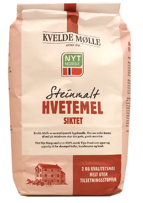 Steinmalt Hvetemel Siktet Kvelde Mølle 2kg