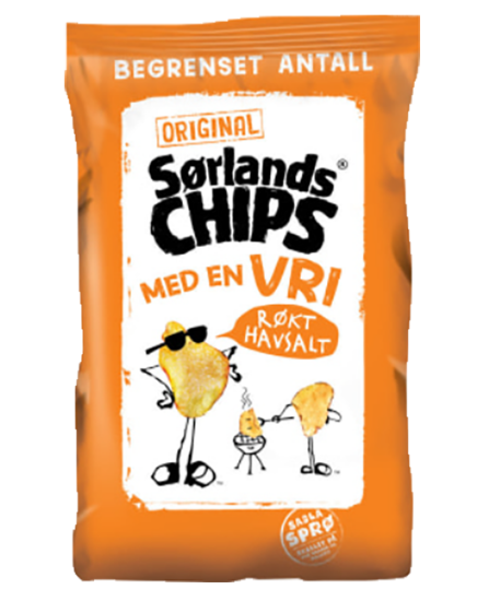 Sørlandschips Røkt Havsalt 180g