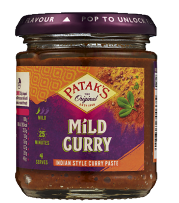 Patak`s Mil Curry Paste 165g