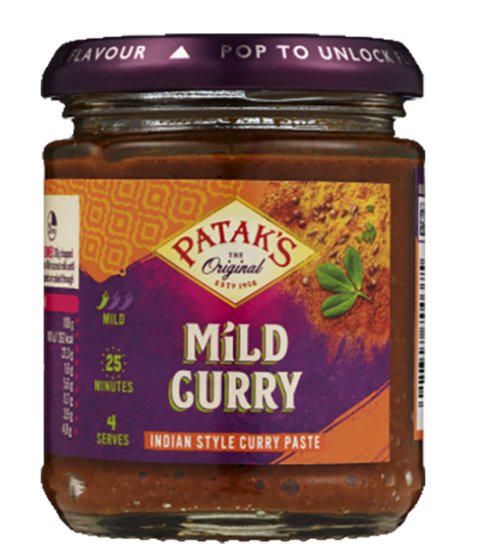 Patak`s Mil Curry Paste 165g