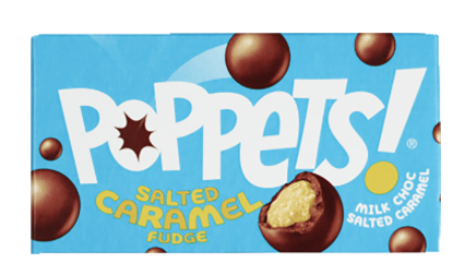 Poppets Salted Caramel Fudge 40g
