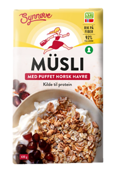 Musli m/Puffet Norsk Havre 630g