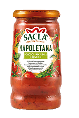 Pastasaus Sugo Cherrytomater & Basilikum 350g