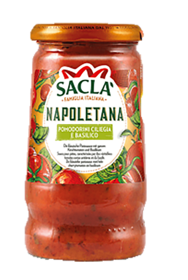 Pastasaus Sugo Cherrytomater & Basilikum 350g