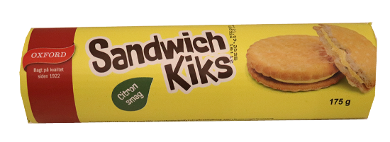 Sandwich Kjeks Sitron 175g