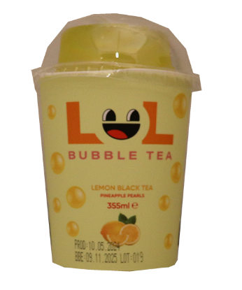 Bubble Tea Lemon Pineapple Pearls 355ml