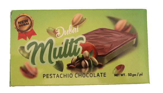 Pistasj Sjokolade Dubai Multi 50g