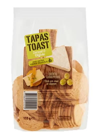 Tapas Toast Seasalt & Olive Oil 125g