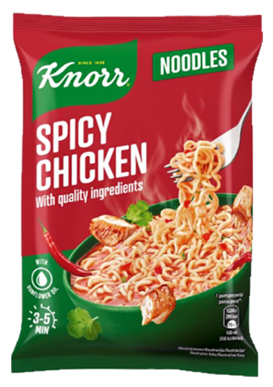 Spicy Chicken Nudler Knorr 63g